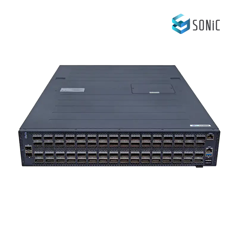 N9200-64DC, 64x 400G QSFP-DD, Broadcom Tomahawk 4, Enterprise SONiC by Dilight, High-Performance, Low-Latency, AI Fabric-Supported AI Data Center Switch